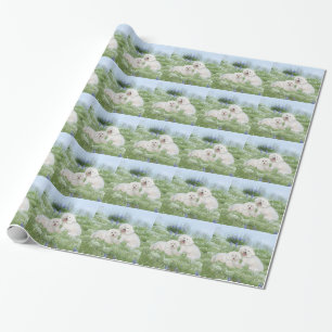 Bichon Frise Bluebonnets Geschenkpapier