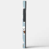Bichon Frise Bones and Paws Blue Case-Mate iPhone Hülle (Rückseite / Links)