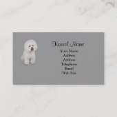 Bichon Frise Brüter-Visitenkarte Visitenkarte (Rückseite)