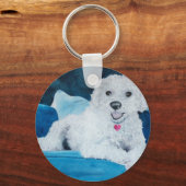 Bichon Frise Buddy Schlüsselanhänger (Vorderseite)