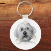 Bichon Frise Buout Schlüsselanhänger (Vorderseite)