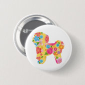 Bichon Frise Button (Vorne & Hinten)