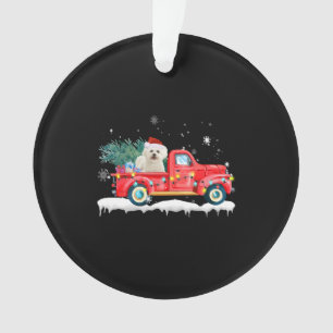 Bichon Frise Christmas Dog Santa Xmas Ornament
