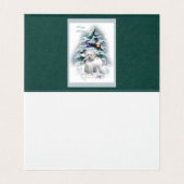 Bichon Frise Christmas Folded Card (Innenseite Aufgefaltet)