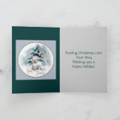 Bichon Frise Christmas Geschenke Feiertagskarte (Innenseite)