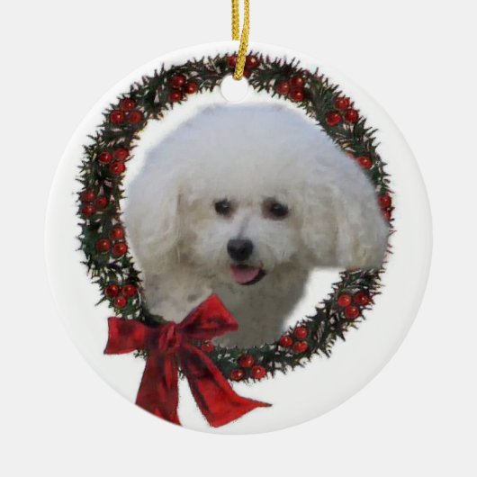 Bichon Frise Christmas Geschenke Ornament (Vorne)