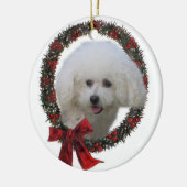Bichon Frise Christmas Geschenke Ornament (Links)