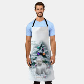 Bichon Frise Christmas Geschenke Schürze (Getragen)