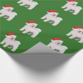 Bichon Frise Christmas Geschenkpapier (Ecke)
