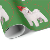 Bichon Frise Christmas Geschenkpapier (Rolleneckpunkt)