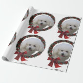 Bichon Frise Christmas Geschenkpapier (Ungerollt)