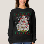 Bichon Frise Christmas Hund Lover Geschenk Ugly Sw Sweatshirt (Vorderseite)