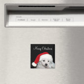 Bichon Frise Christmas Magnet (In Situ (Geschirrspüler))