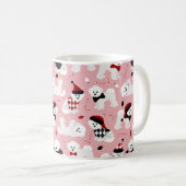 Bichon Frise Christmas Pink Tasse (VorderseiteRechts)