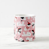 Bichon Frise Christmas Pink Tasse (Mittel)