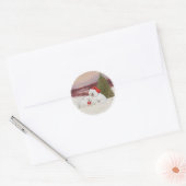 Bichon Frise Christmas Runder Aufkleber (Umschlag)