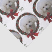 Bichon Frise Christmas Seidenpapier (Detail)