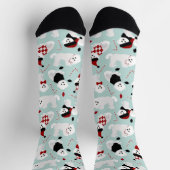 Bichon Frise Christmas Socken (Oben)