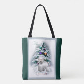 Bichon Frise Christmas Tasche (Rückseite)