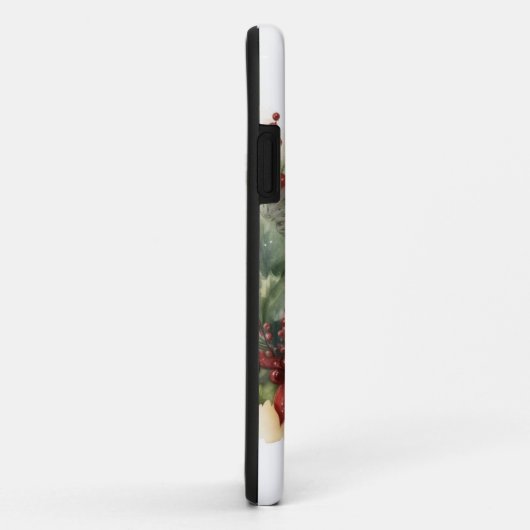 Bichon Frise Christmas Wreath Festivals Case-Mate iPhone Hülle (Hinten/Rechts)