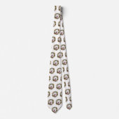 Bichon Frise Christmas Wreath Festivals Krawatte (Vorderseite)