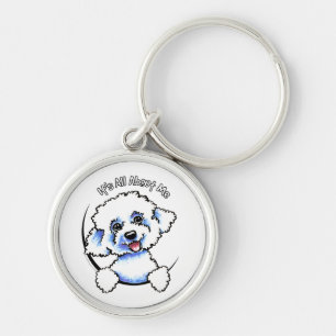 Bichon Frise, der ganz ungefähr ich sein ist Schlüsselanhänger