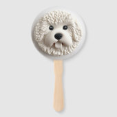 Bichon Frise Dog 3D Inspiriert Fächer (Vorderseite)