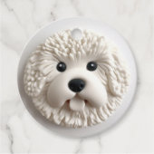Bichon Frise Dog 3D Inspiriert Geschenkanhänger (Vorderseite)