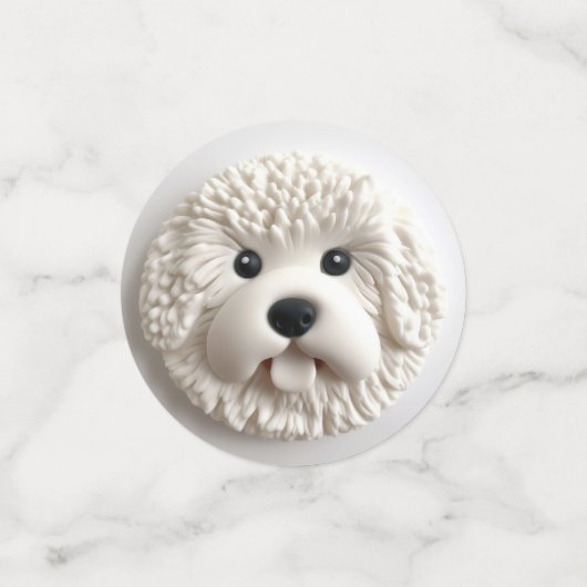 Bichon Frise Dog 3D Inspiriert Konfetti (Klein Vorderseite)