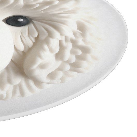 Bichon Frise Dog 3D Inspiriert Schneidebrett (Ecke)