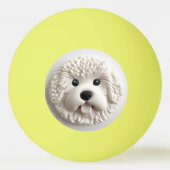 Bichon Frise Dog 3D Inspiriert Tischtennisball (Rückseite)
