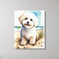 Bichon Frise Dog Art Malerei