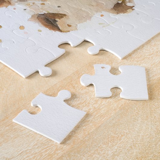 Bichon Frise Dog Art Malerei Puzzle (Seite)