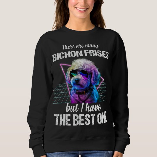 Bichon Frise Dog Bichon Flies Sweatshirt (Vorderseite)