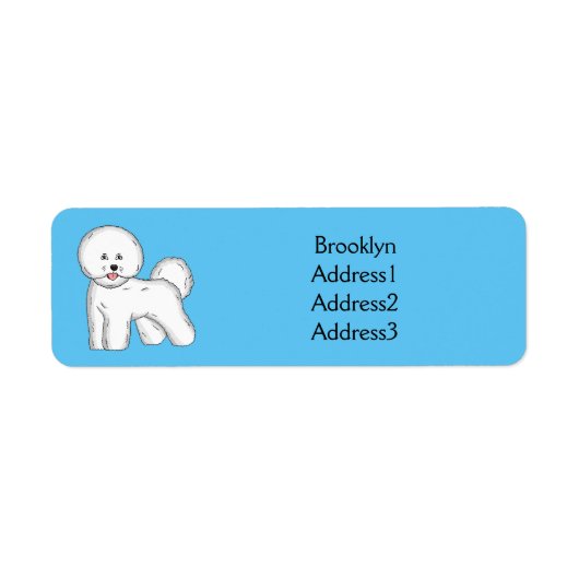 Bichon frise dog Cartoon Illustration (Vorne)