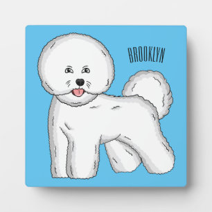 Bichon frise dog Cartoon Illustration Fotoplatte