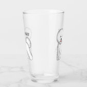 Bichon frise dog Cartoon Illustration Glas (Rechts)