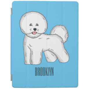 Bichon frise dog Cartoon Illustration iPad Hülle