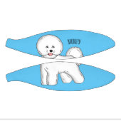 Bichon frise dog Cartoon Illustration Mini Basketball (Panele)