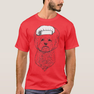 Bichon Frise Dog Cook Koch Funny Cooking T-Shirt