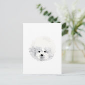 Bichon Frise dog Danke, Card Postkarte (Stehend Vorderseite)
