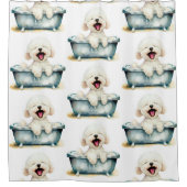 Bichon Frise Dog Duschvorhang (Vorderseite)