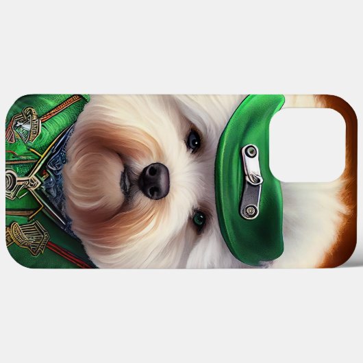 Bichon Frisé Dog Fahrrad St. Patrick's Day Case-Mate iPhone Hülle (Rückseite (Horizontal))