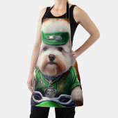 Bichon Frisé Dog Fahrrad St. Patrick's Day Schürze (InSitu)