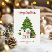 Bichon Frise Dog Familie Weihnachten