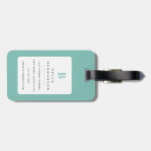 Bichon Frise Dog Gepäckmarke Gepäckanhänger (Rückseite horizontal)