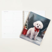 Bichon Frise Dog in Schnee Weihnachten Planer (Anzeige)
