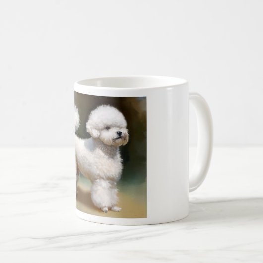 Bichon Frise Dog Kaffeetasse (VorderseiteRechts)