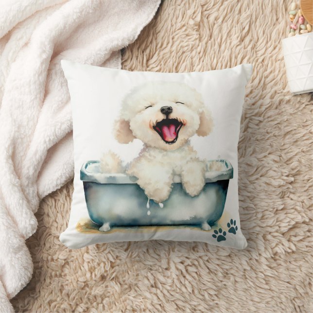 Bichon Frise Dog Kissen (Decke)