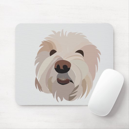 Bichon Frise Dog Lover Bichon Frise Mousepad (Mit Mouse)